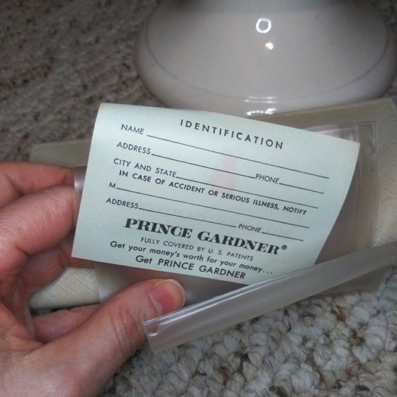 Vintage Princess Gardner Sage Green Kiss-Lock Top Clutch Style Wallet - Picture 15 of 16